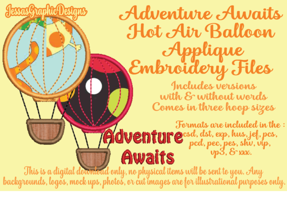 Adventure Awaits Hot Air Balloon: Embroidery Designer Review