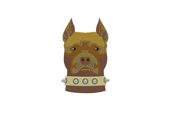 American Pit Bull Head: An Embroidery Design Review