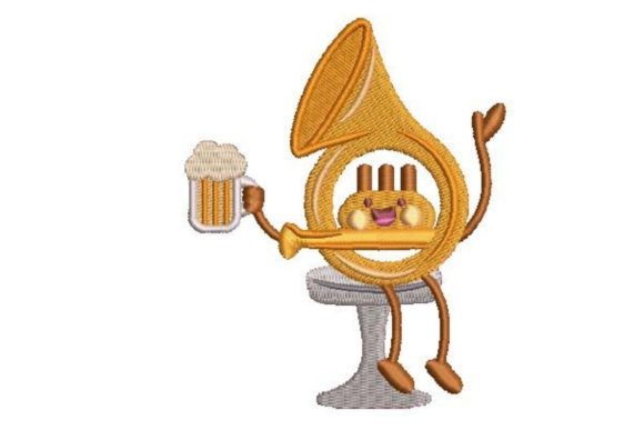 Beer French Horn Embroidery Design Review for Craft Fairs