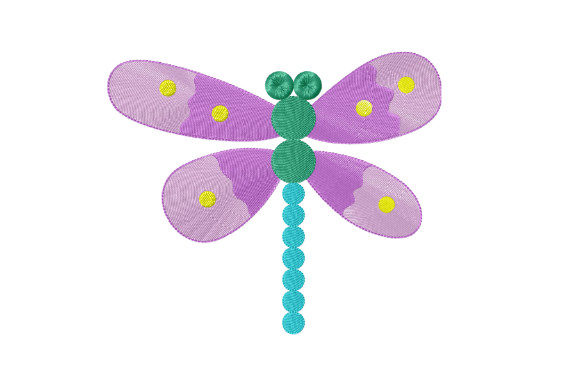 Dressy Dragonfly: A Spring-Summer Embroidery Gem