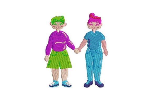 Gender Neutral Couple – A Craft Fair Embroidery Review