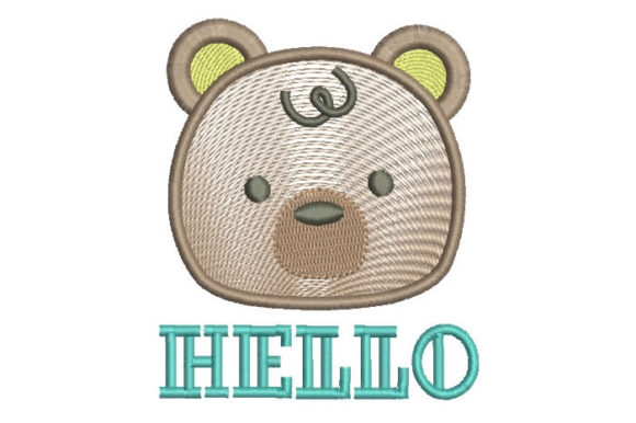 Hello Bear: A Cozy Embroidery for Holiday and Seasonal Products