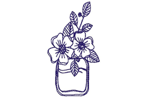 Outlined Flowers: A Spring-to-Holiday Embroidery Staple