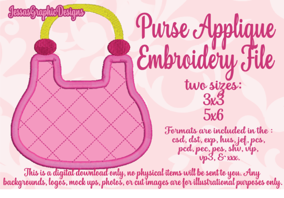Purse Applique: A Stylish Shape That Sells the Feminine Vibe