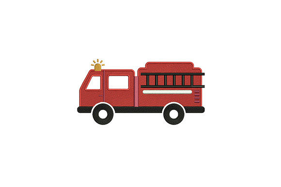 Truck Firefighting: An Embroidery Design Review